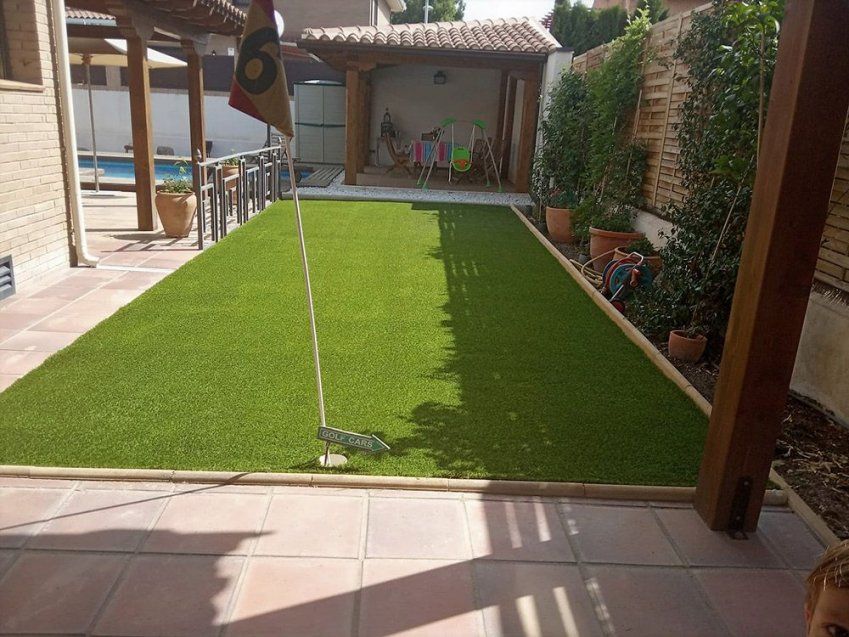 Instalación de césped artificial en Fuenlabrada